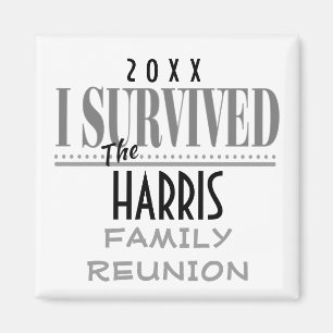 Roligt Dated Family Reunion Souvenir Gift Magnet