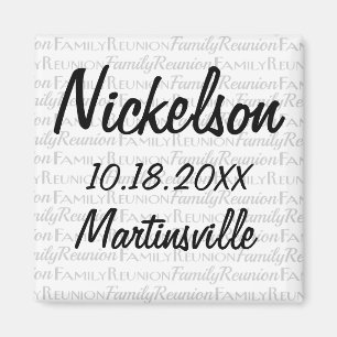 Roligt Datum Familjeåterförening Bara Facts Gift Magnet