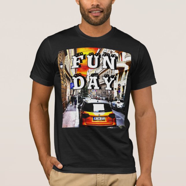 Roligt Day road T Shirt (Framsida)