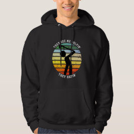 Roligt DE SER MIG GOLFA DE HATAR Pensionerad Hoodie