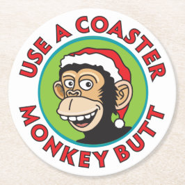 Roligt December party Underlägg Papper Rund