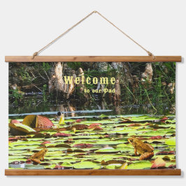 Roligt Decor Frog Toad Lily Pad Välkommen