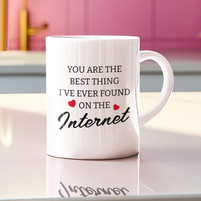 Roligt dejting på nätet kaffemugg (Skapare uppladdad)
