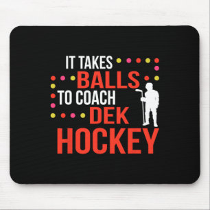 Roligt Dek Hockey Coach Ice Hockey Älskare Coach Musmatta