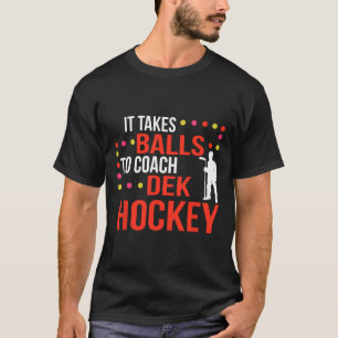 Roligt Dek Hockey Coach Ice Hockey Älskare Coach T Shirt