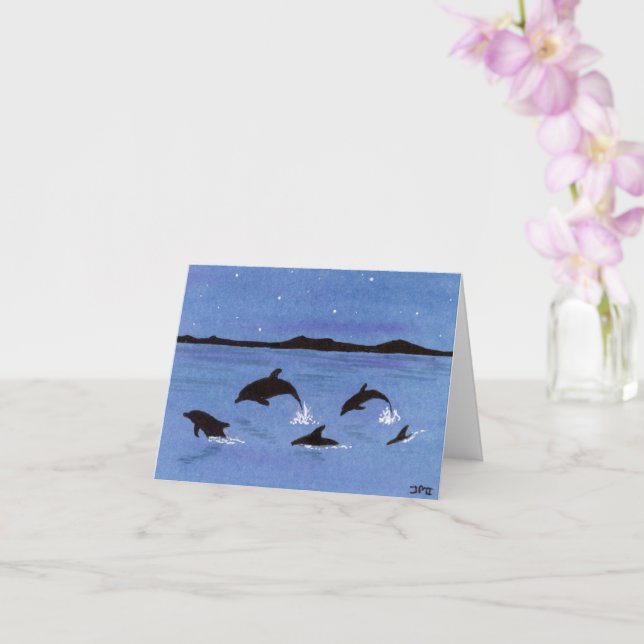 Roligt-delfinkort Kort (Orkide)