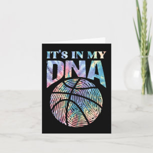 Roligt Det är i min DNA-tjej Basketball Älskare Ba Kort