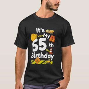 Roligt Det är min 65-årsdag Byggnadsarbetare 65  T Shirt