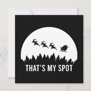 Roligt Det är min plats Xmas Session Santa på släd Inbjudningar