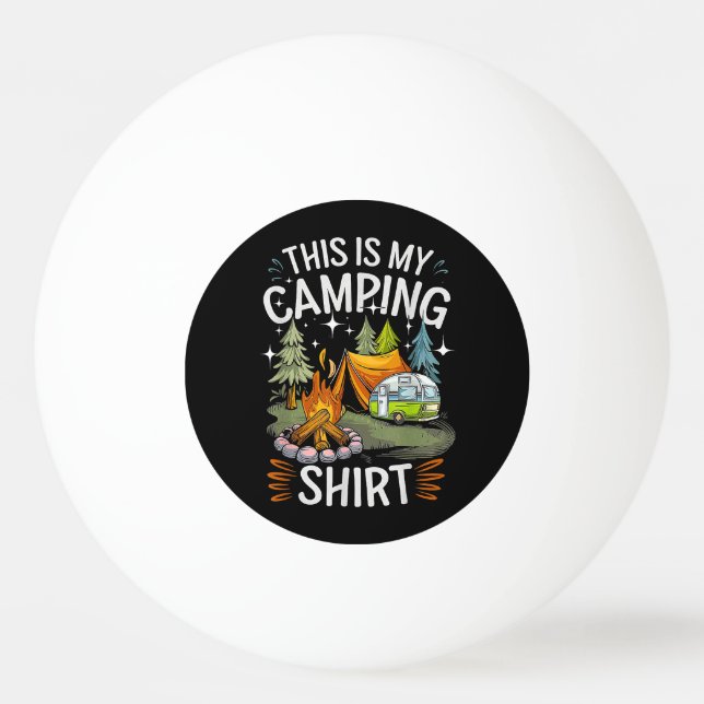 Roligt Det Här Är Min Camping För Camper Pingisboll (Framsidan)
