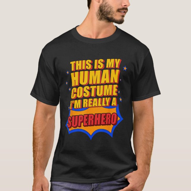 Roligt det här är min superhjältegåva till mig t shirt (Framsida)