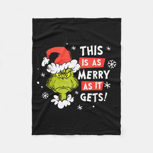 Roligt Det här är så glatt det blir jul, Sarca Fleecefilt (Framsidan)