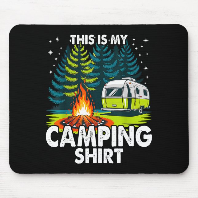 Roligt detta är camping för campare camping män kv musmatta (Framsidan)