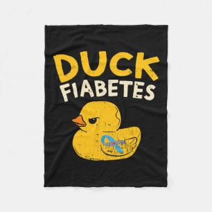 Roligt Diabetes Awareness I Anka Fiabetes I Coola Fleecefilt