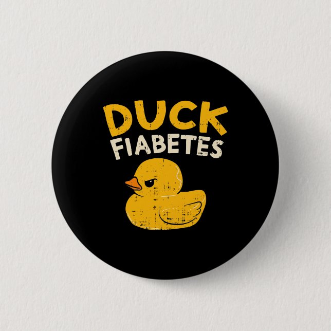 Roligt Diabetes Awareness I Anka Fiabetes I Coola  Knapp (Framsida)