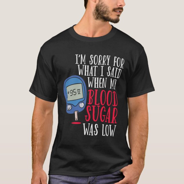 Roligt Diabetes T Shirt (Framsida)