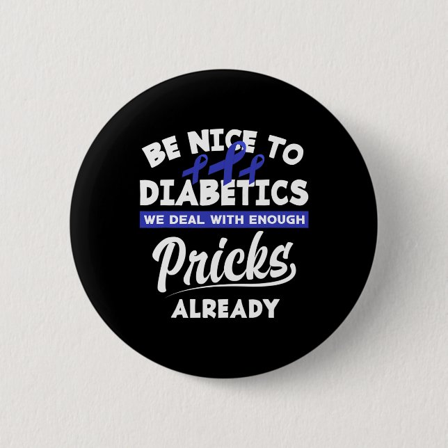 Roligt Diabetes Typ 1- diabetes Awarenes T1d Knapp (Framsida)