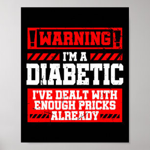 Roligt Diabetesmedvetande Månad för diabetesbehand Poster