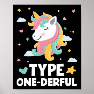 Roligt Diabetestyp 1- diabetes typ 1- derant Unico Poster