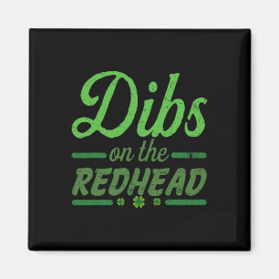 Roligt Dibs På Rödhårig För St Patricks Day Del Magnet