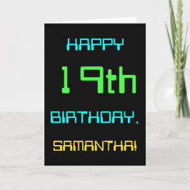 Roligt Digital Computing - 19:e födelsedagen Kort