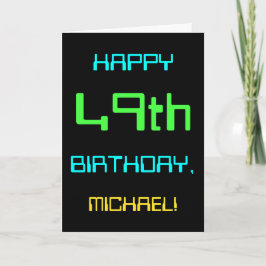 Roligt Digital Computing - 49:e födelsedagen Kort