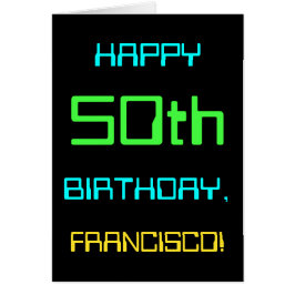 Roligt Digital Computing - 50:e födelsedag Hälsningskort