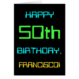 Roligt Digital Computing - 50:e födelsedag Hälsningskort