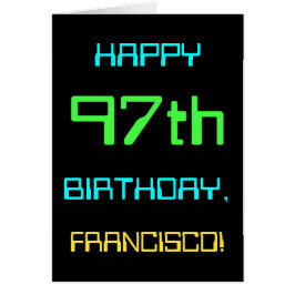 Roligt Digital Computing Thome 97:e födelsedagen Hälsningskort