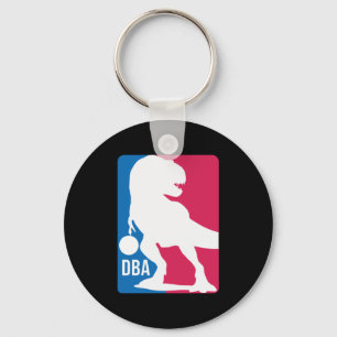 Roligt Dinosaur Basketball Nyckelring
