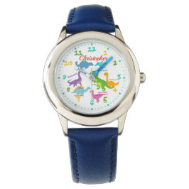 Roligt Dinosaur Namn Personlig Kids Armbandsur