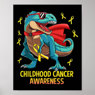 Roligt Dinosaur T-Rex Childnature Awareness Boys Poster