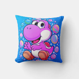 Roligt Dinosaur Tecknad Pillow | Bards Room decor Kudde