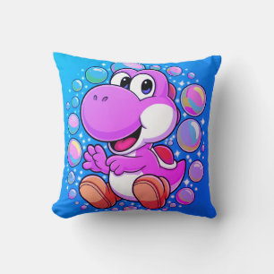 Roligt Dinosaur Tecknad Pillow   Bards Room decor Kudde