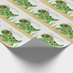 Roligt Dinosaur Triceratops Boys and Girls Presentpapper