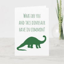 Roligt dinosaurie-födelsedags-kort för vegetariane