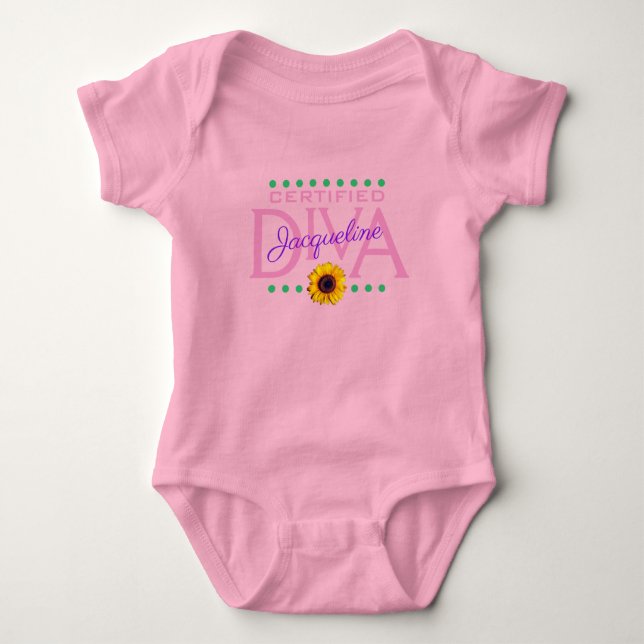 Roligt DIVA-ROSA med vimatisk Auktoriserad T Shirt (Framsida)