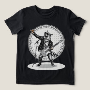 Roligt djurpresent Cool hund rockstjärna T Shirt