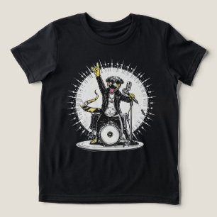 Roligt djurpresent Cool hund rockstjärna T Shirt