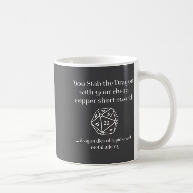 Roligt Dnd-present För Rollspel Rpg  Kaffemugg (Höger)