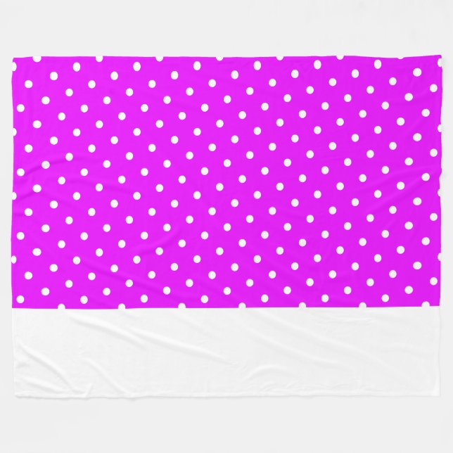 Roligt Dockad Tropical Rosa Tre kvartal Färg block Fleecefilt (Framsidan (Horisontell))