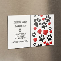 Roligt Dog Walker Tass och Hearts Pet Sitter Busin