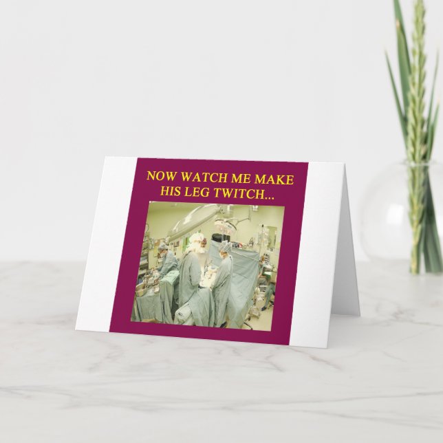 roligt doktor humor kort (Framsida)