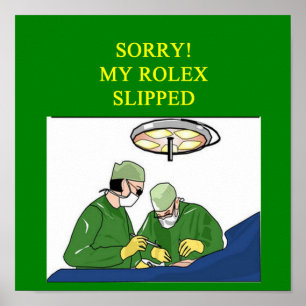 roligt doktor humor poster