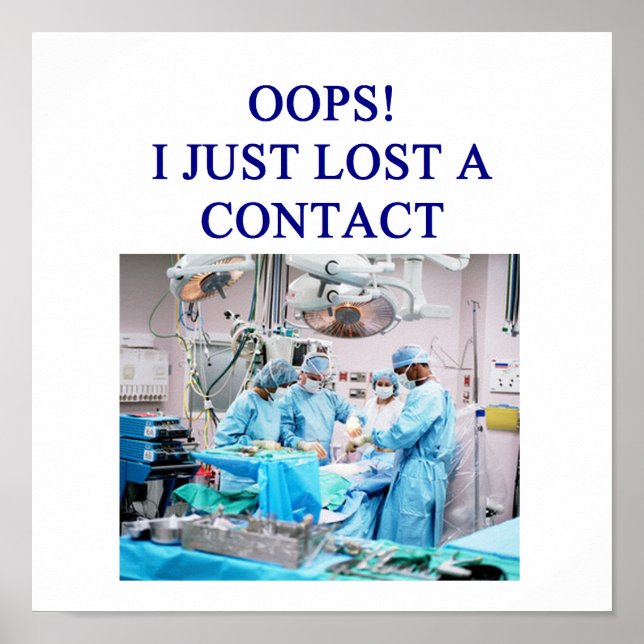 roligt doktor humor poster (Framsidan)