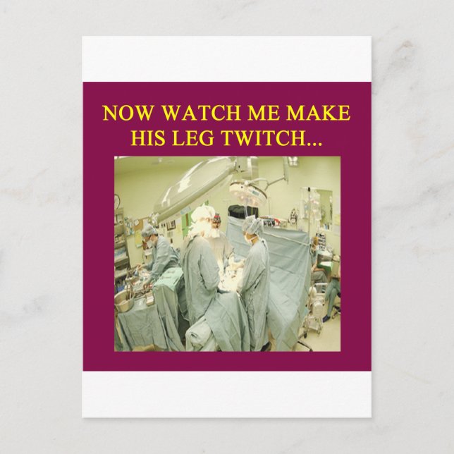 roligt doktor humor vykort (Framsida)