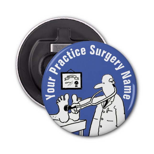 Roligt Doktor med stetoscope Flasköppnare (Framsidan)