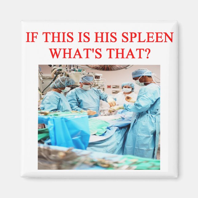 roligt doktor-skämt magnet (Framsidan)