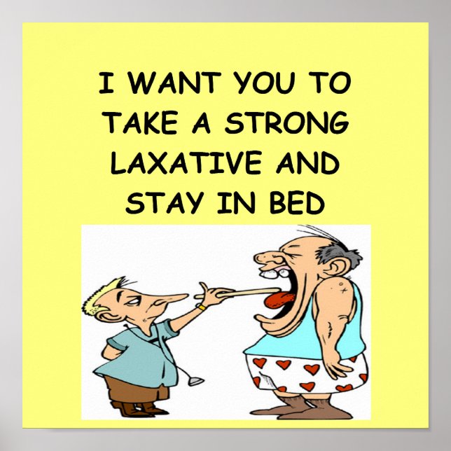 roligt doktor-skämt poster (Framsidan)