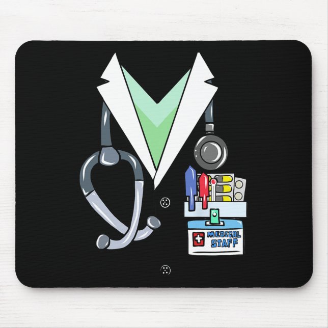 Roligt Doktor White Lab Jackar Costume Halloween D Musmatta (Framsidan)